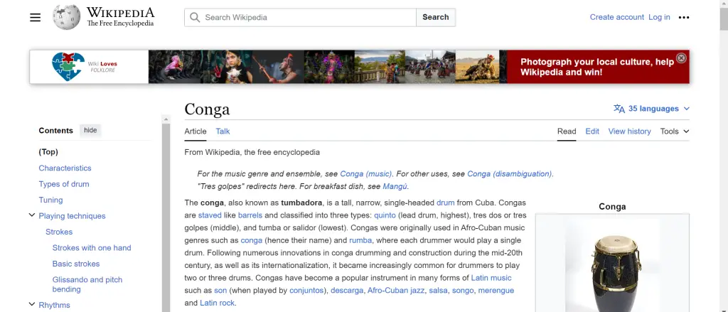 History of the Conga