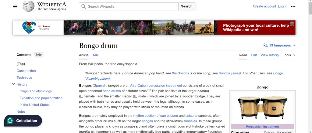 History of the Bongo